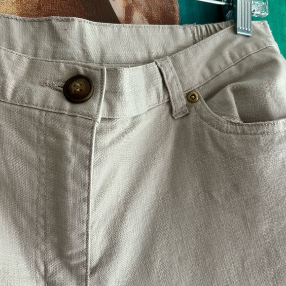 Ruby Rd. Cream Straight Leg Pants 12P - Picture 5 of 16